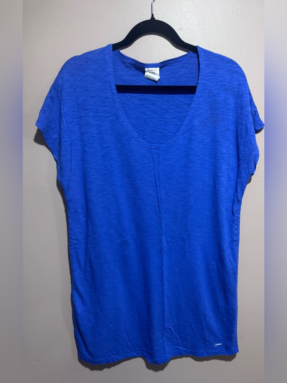 Speedo Relaxed long Scoop Neck Women's Cover up Shirt Royal Blue Medium